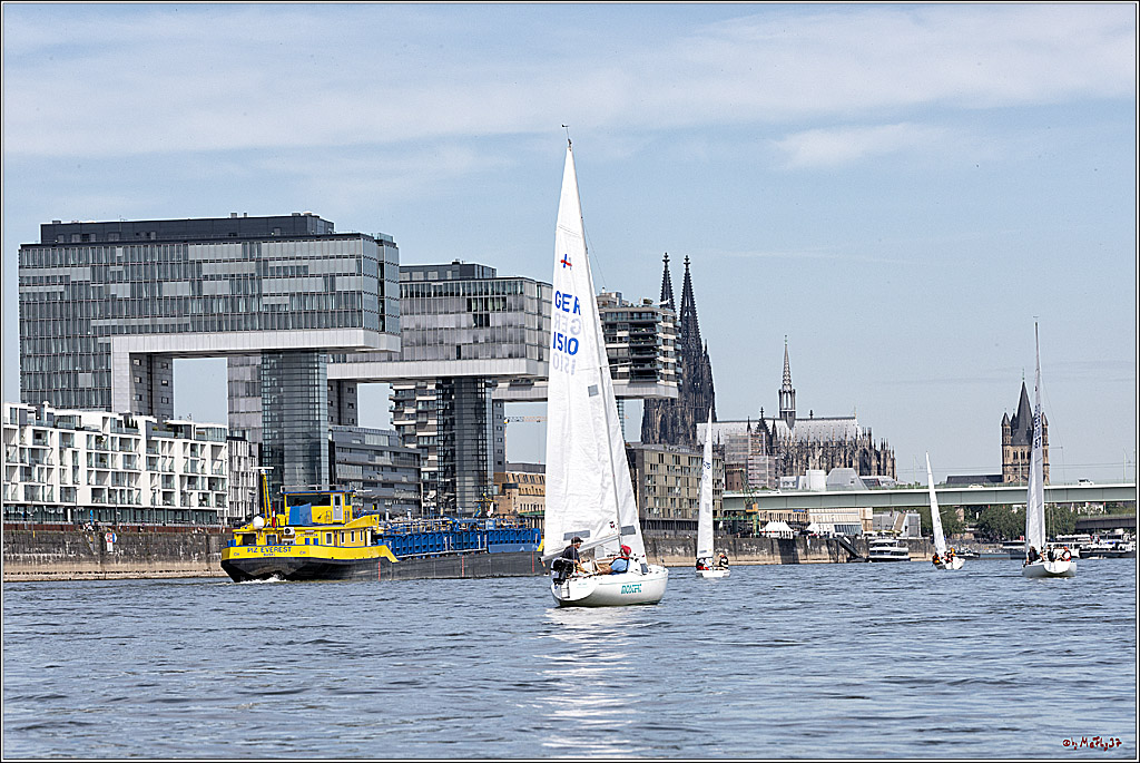 100 Jahre Rheinwoche 2022 - 1. Wettfahrt Porz - Hitdorf, 03.06.2022,